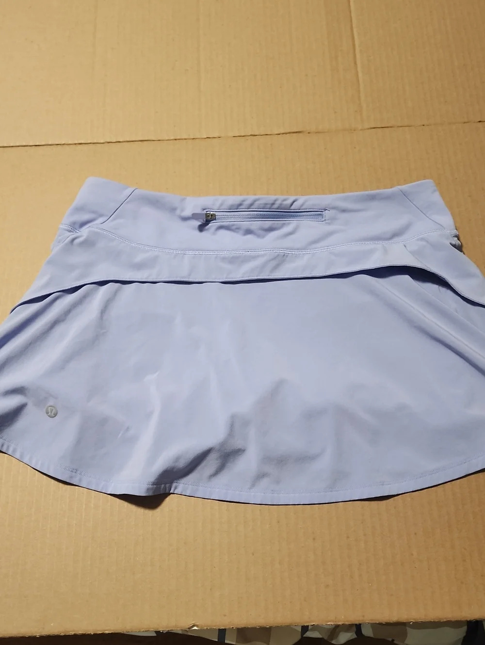 Lululemon Play Off the Pleats Mid-Rise Skater Skirt Skort Pastel Blue
